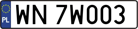 WN7W003