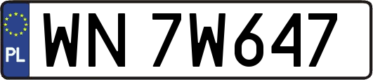 WN7W647
