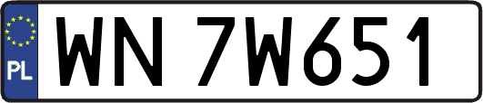 WN7W651
