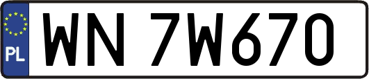 WN7W670