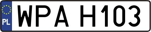 WPAH103