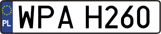 WPAH260