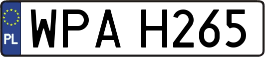 WPAH265