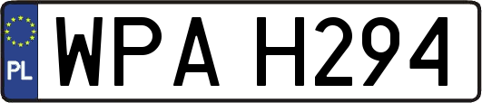 WPAH294