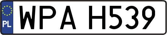 WPAH539