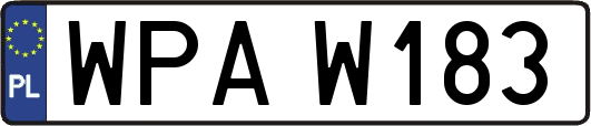 WPAW183