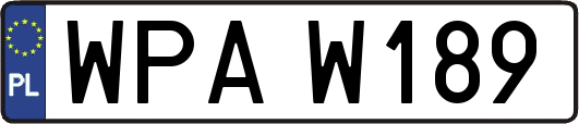 WPAW189