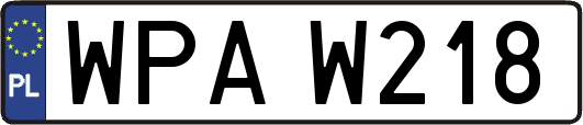 WPAW218