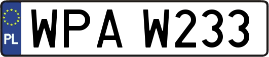 WPAW233