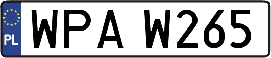 WPAW265