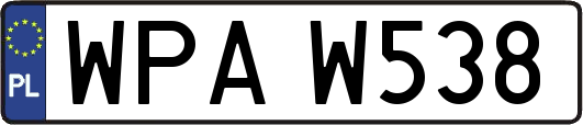 WPAW538