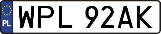 WPL92AK