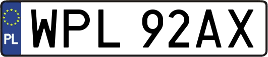 WPL92AX