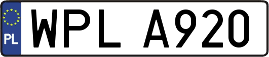 WPLA920
