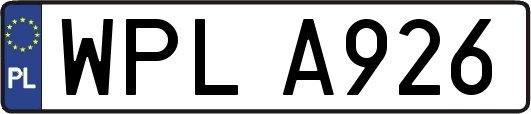 WPLA926