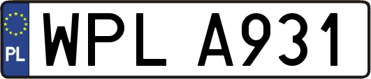 WPLA931