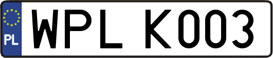 WPLK003