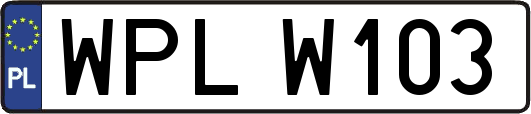 WPLW103