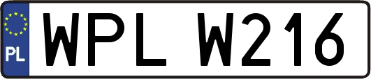 WPLW216