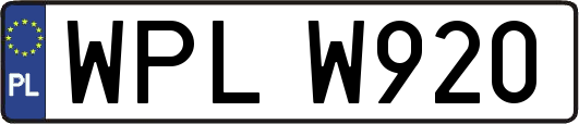 WPLW920