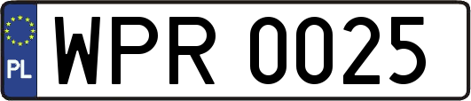 WPR0025