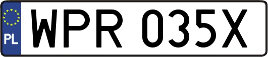 WPR035X