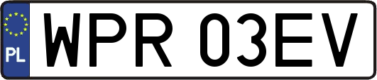 WPR03EV