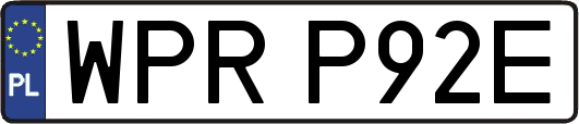 WPRP92E