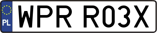WPRR03X