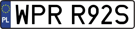 WPRR92S