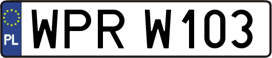 WPRW103