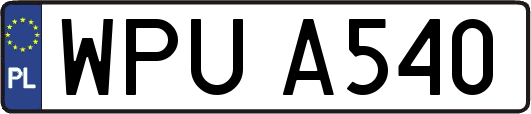 WPUA540