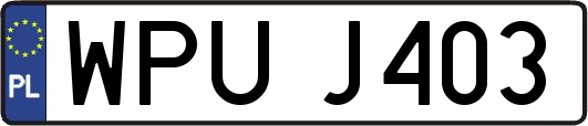 WPUJ403