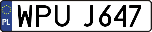 WPUJ647