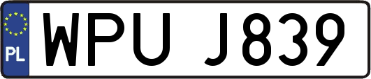 WPUJ839