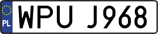 WPUJ968