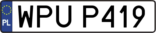 WPUP419