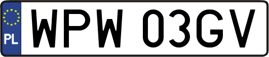 WPW03GV
