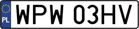 WPW03HV