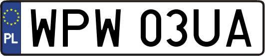 WPW03UA