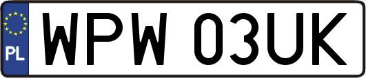 WPW03UK