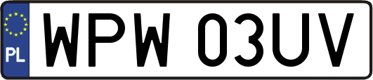 WPW03UV