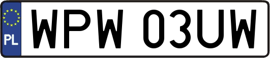 WPW03UW