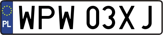 WPW03XJ