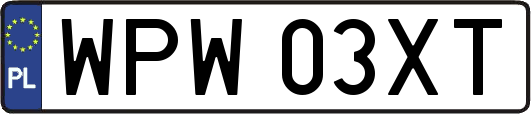 WPW03XT