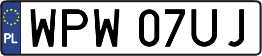 WPW07UJ