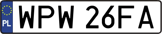 WPW26FA