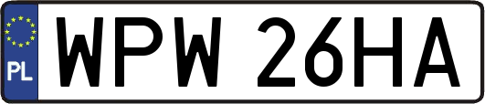 WPW26HA