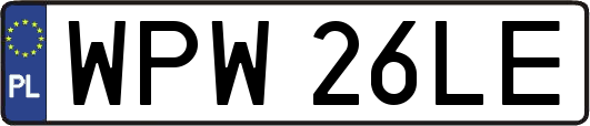 WPW26LE