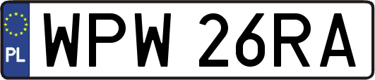 WPW26RA